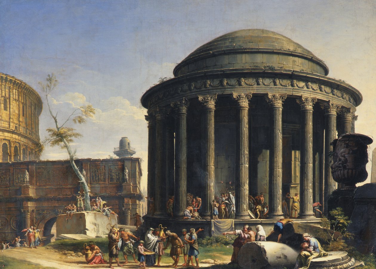 Świątynia Westy autorstwa Charles Louis Clerisseau