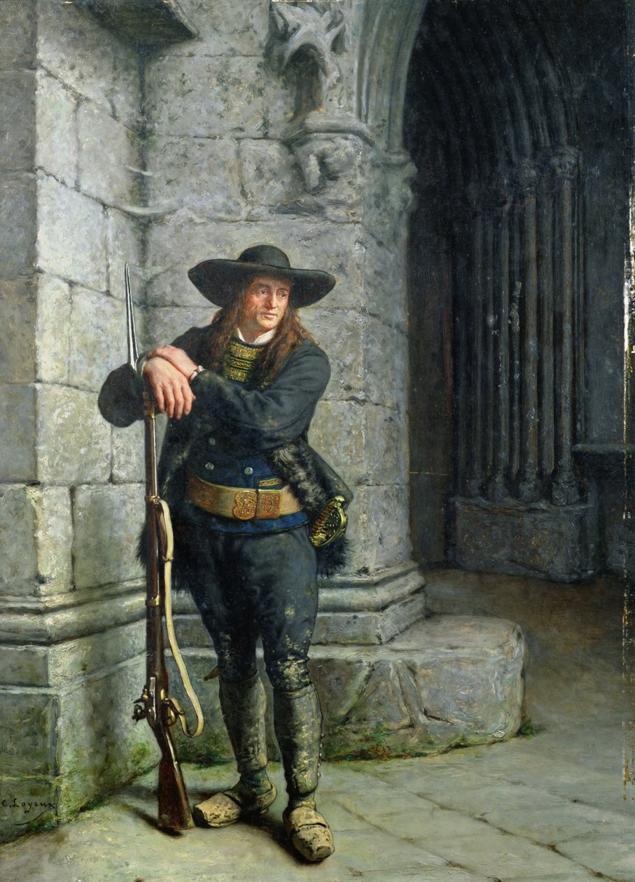 Uzbrojony Breton pilnujący ganku autorstwa Charles Loyeux