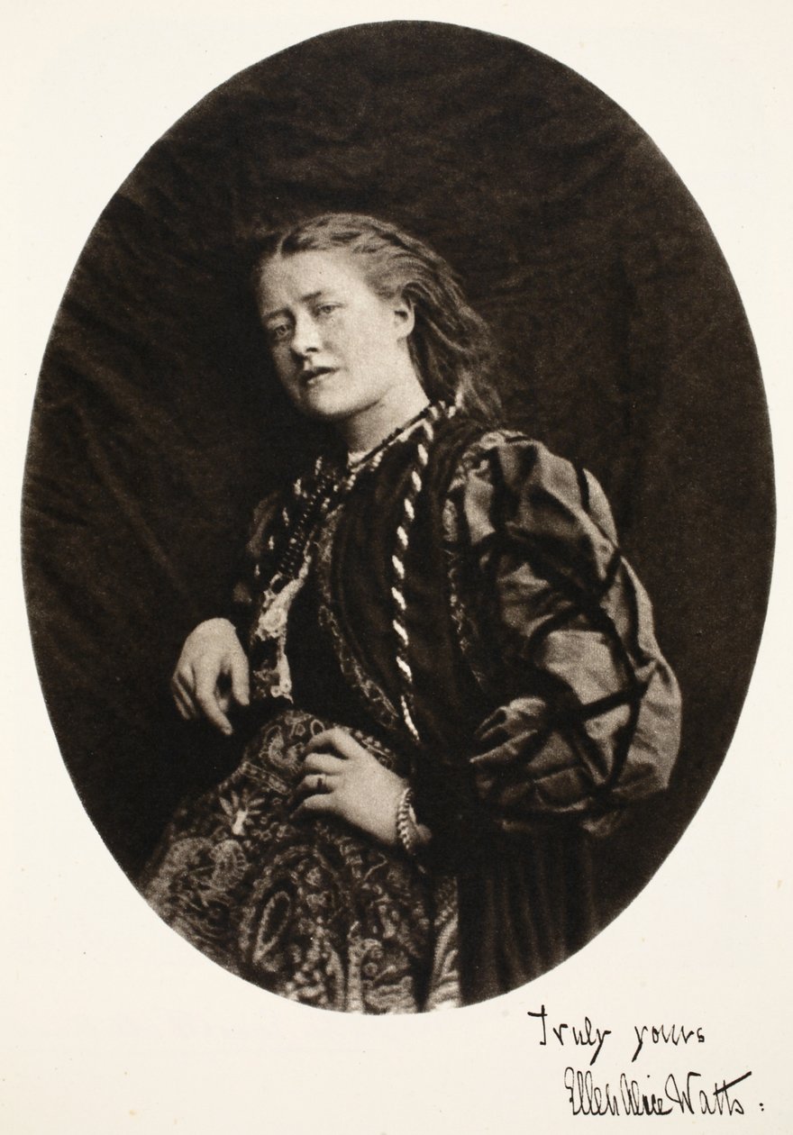 Ellen Terry, 14 lipca 1865 (zdjęcie w sepii) autorstwa Charles Lutwidge Dodgson