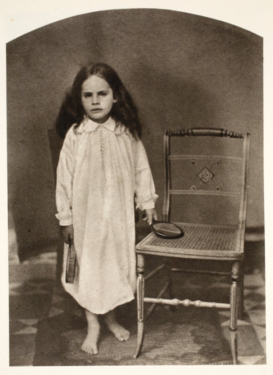 Irene MacDonald „Nie będzie gładko”, lipiec 1863 (zdjęcie w sepii) autorstwa Charles Lutwidge Dodgson