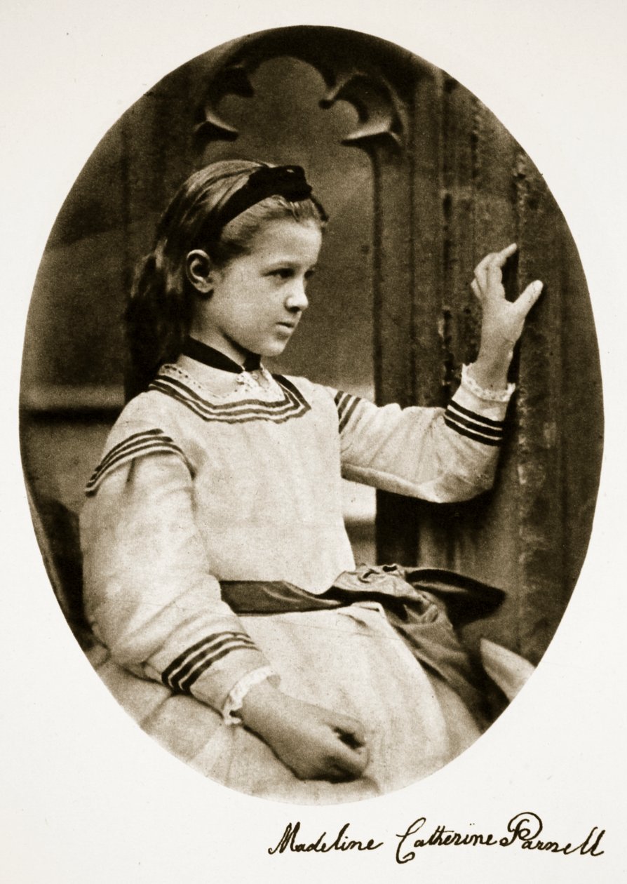 Madeline Catherine Parnell, 7 lipca 1864 (zdjęcie w sepii) autorstwa Charles Lutwidge Dodgson