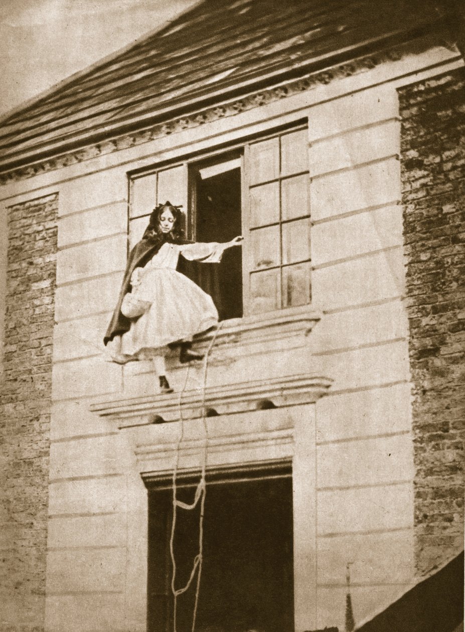 Ucieczka, Alice Jane Donkin, 9 października 1862 (zdjęcie w sepii) autorstwa Charles Lutwidge Dodgson