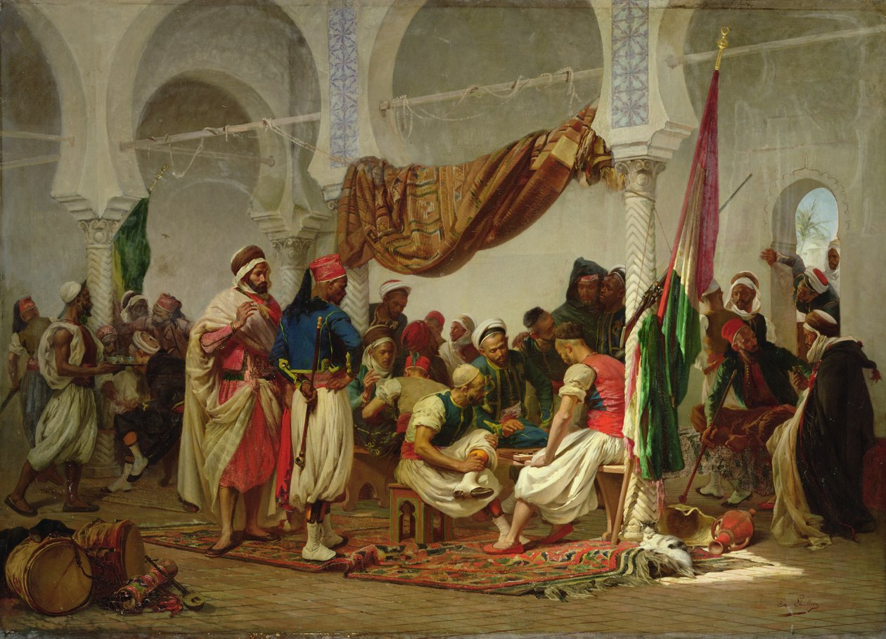 Turecka kawiarnia autorstwa Charles Marie Lhuillier