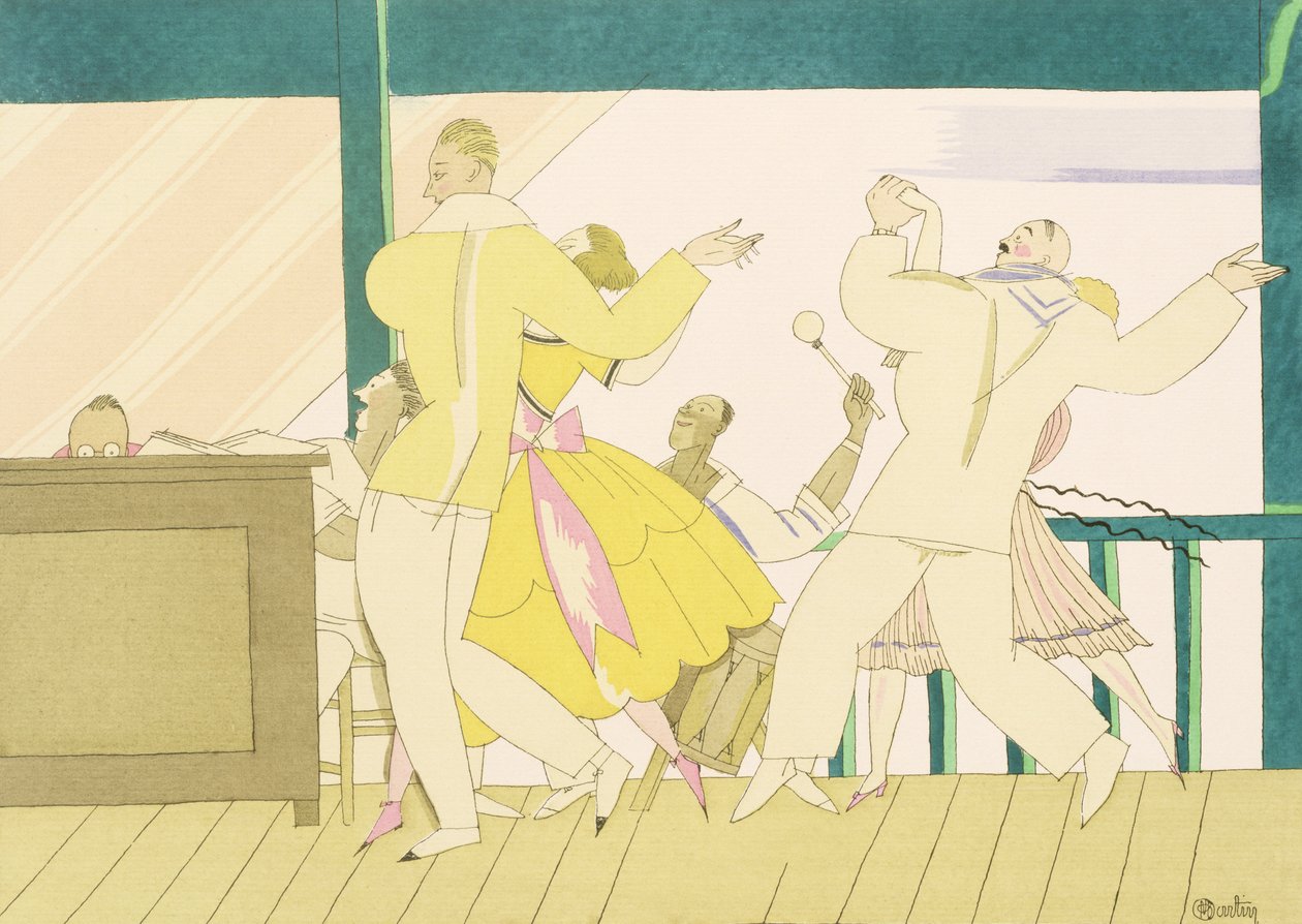Tango, ok. 1920 (szablon na papierze) autorstwa Charles Martin