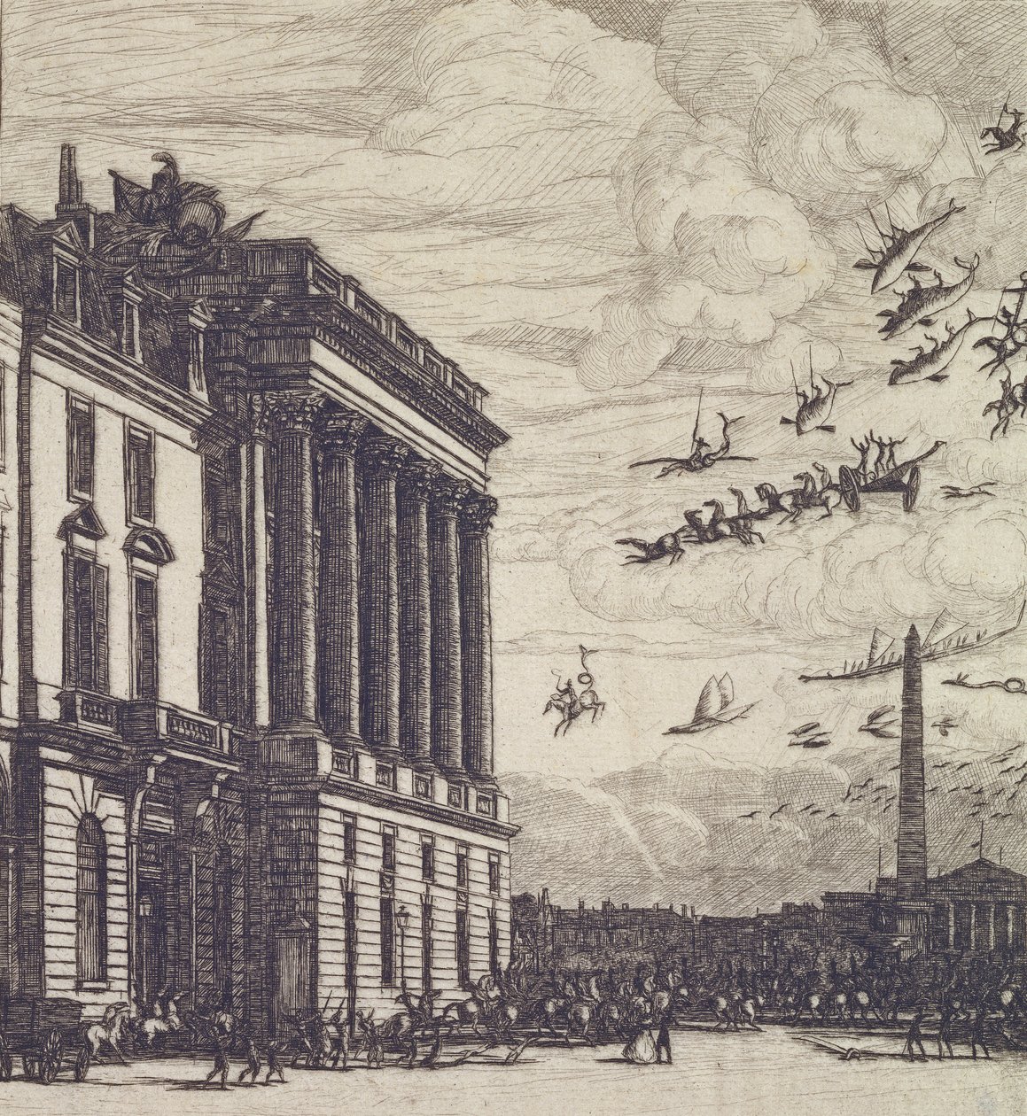 Ministerstwo Marynarki Wojennej, 1865 autorstwa Charles Meryon