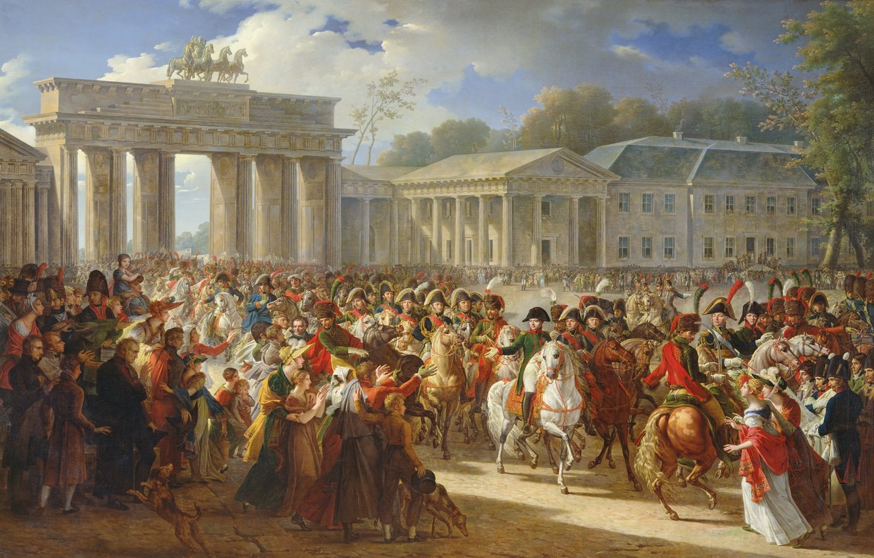 Wjazd Napoleona I (1769-1821) do Berlina, 27 października 1806, 1810 autorstwa Charles Meynier