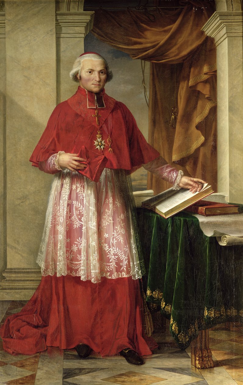 Portret kardynała Józefa Fescha (1763-1839) 1806 autorstwa Charles Meynier