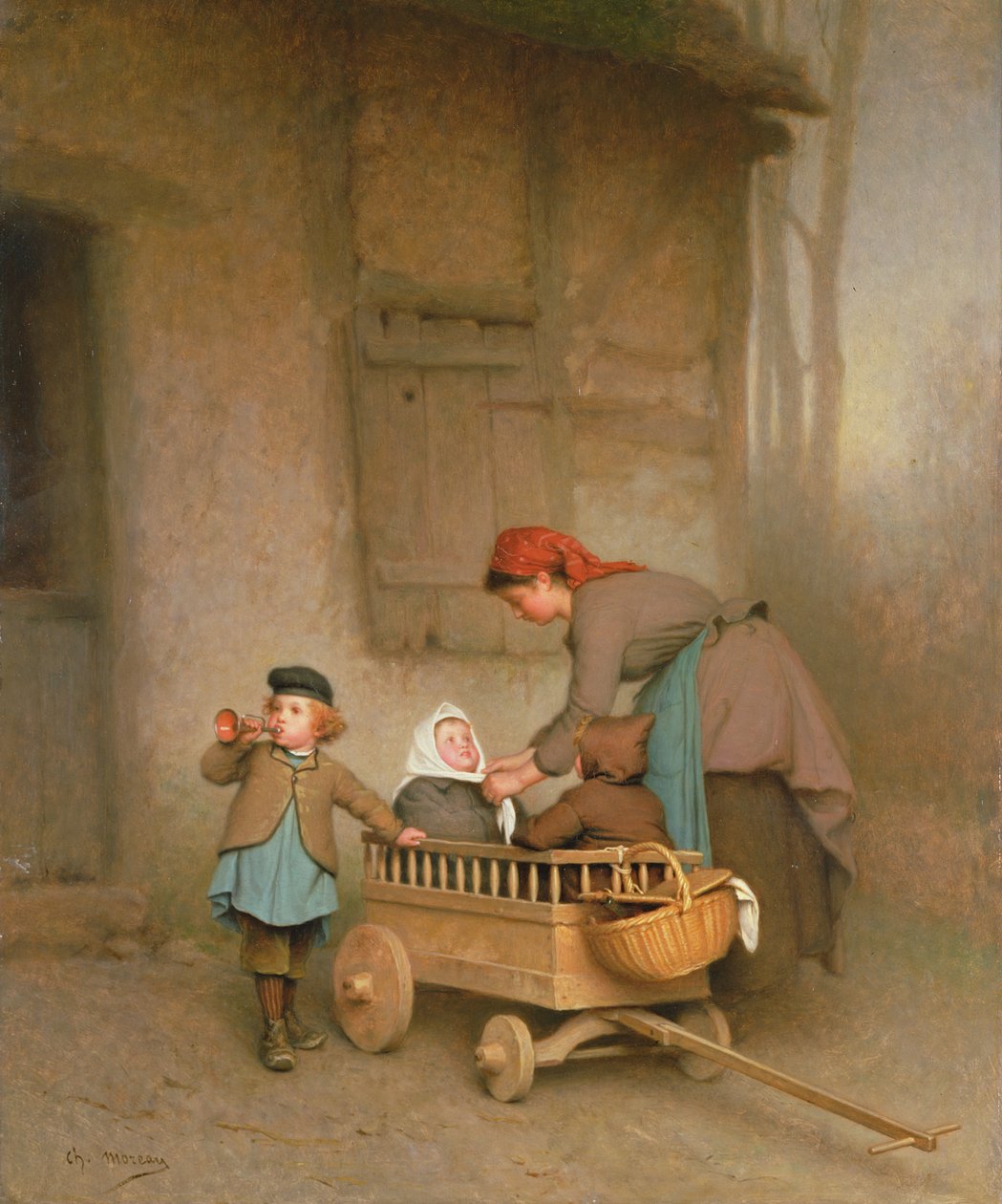 Obiad dla ojców autorstwa Paul Charles Chocarne Moreau
