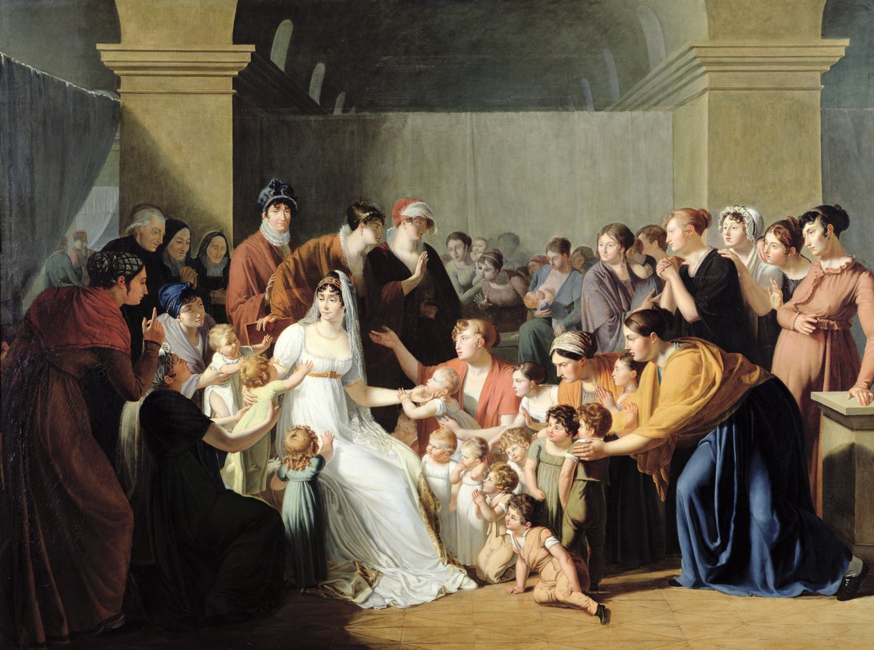 Cesarzowa Józefina (1763-1814) Wśród dzieci, 1806 autorstwa Charles Nicolas Raphael Lafond
