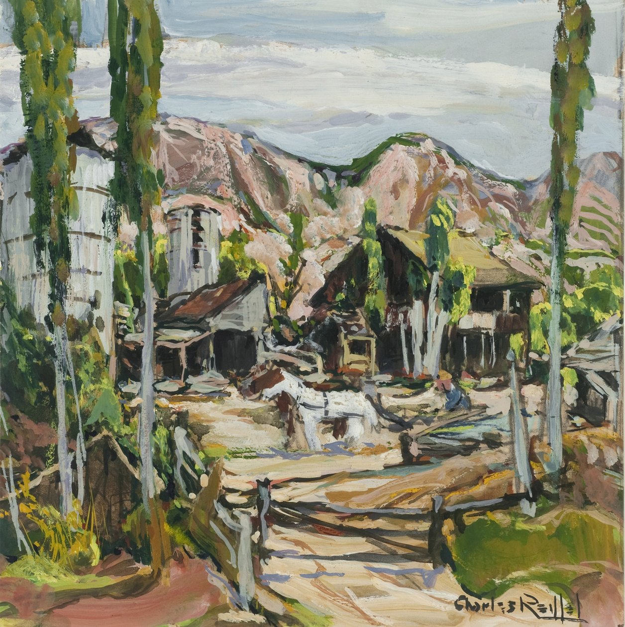 Stara Dolina Misyjna Ranczo, ok. 1930 autorstwa Charles P. Reiffel