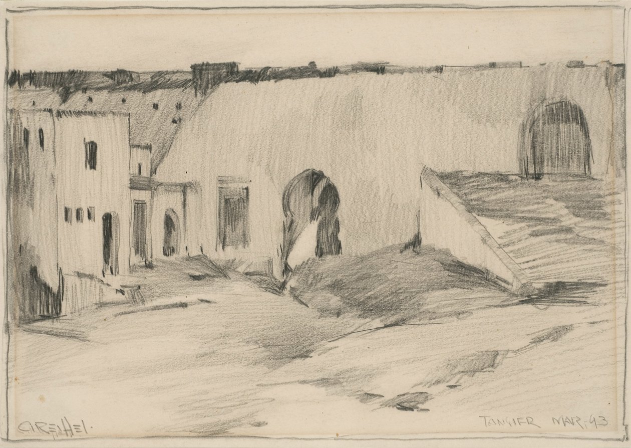 Tanger, marzec 1893 (grafit na papierze) autorstwa Charles P. Reiffel