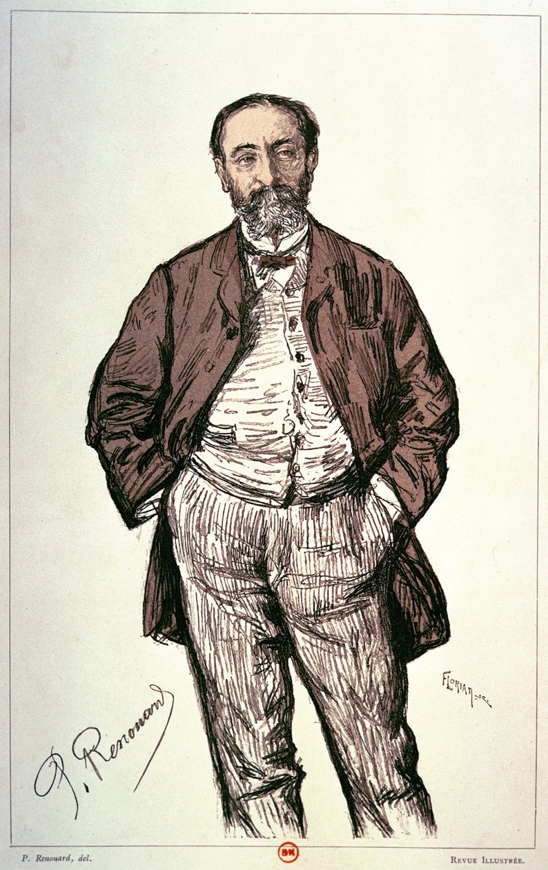 Portret Camille Saint-Saens autorstwa Charles Paul Renouard
