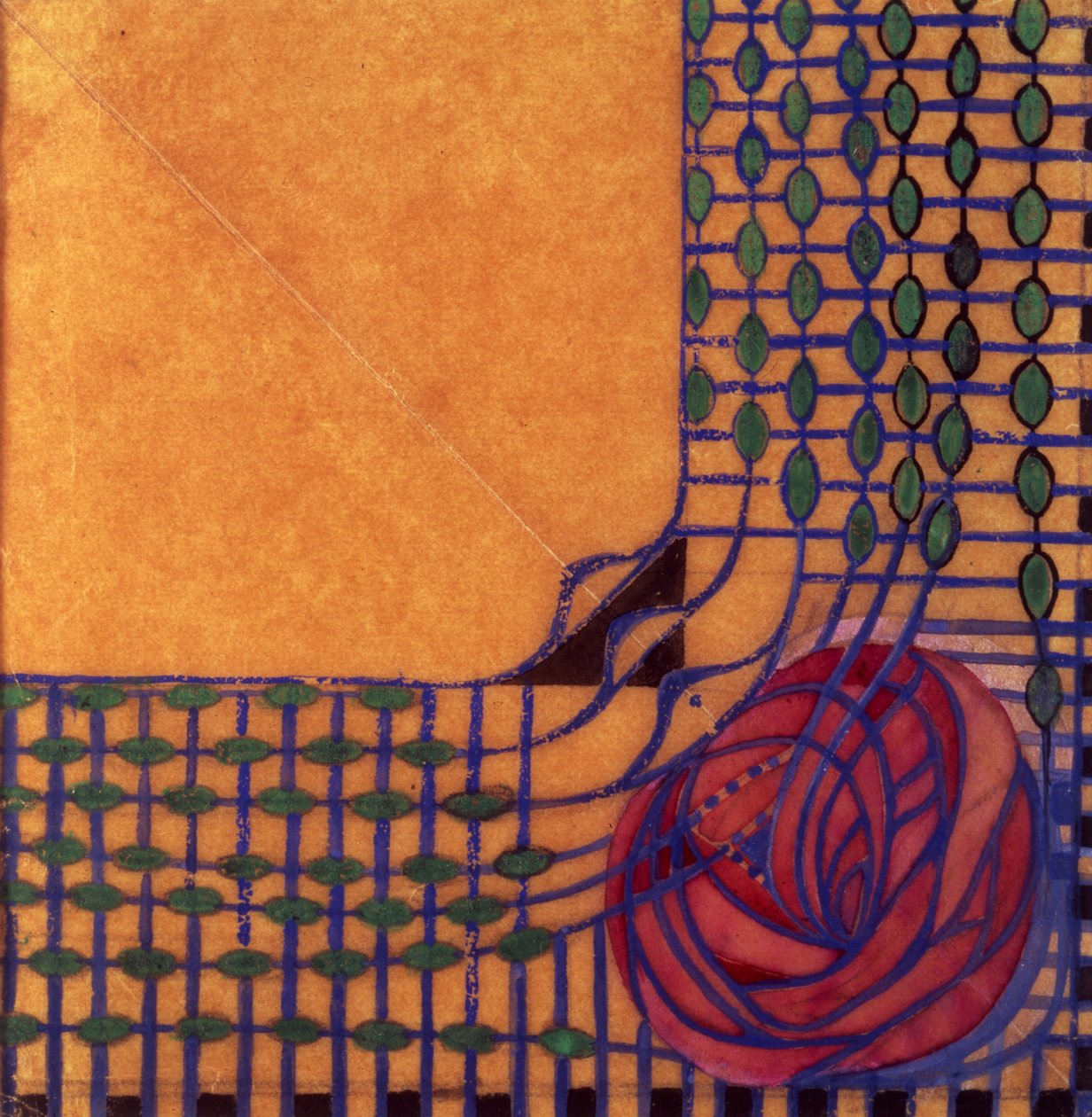 Projektowanie tkanin, ok. 1915 autorstwa Charles Rennie Mackintosh