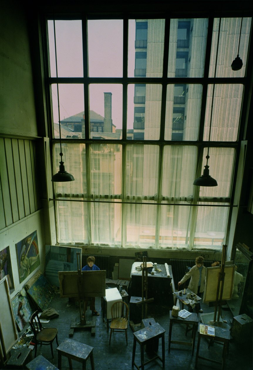 Widok na studio zbudowane w latach 1897-99 autorstwa Charles Rennie Mackintosh