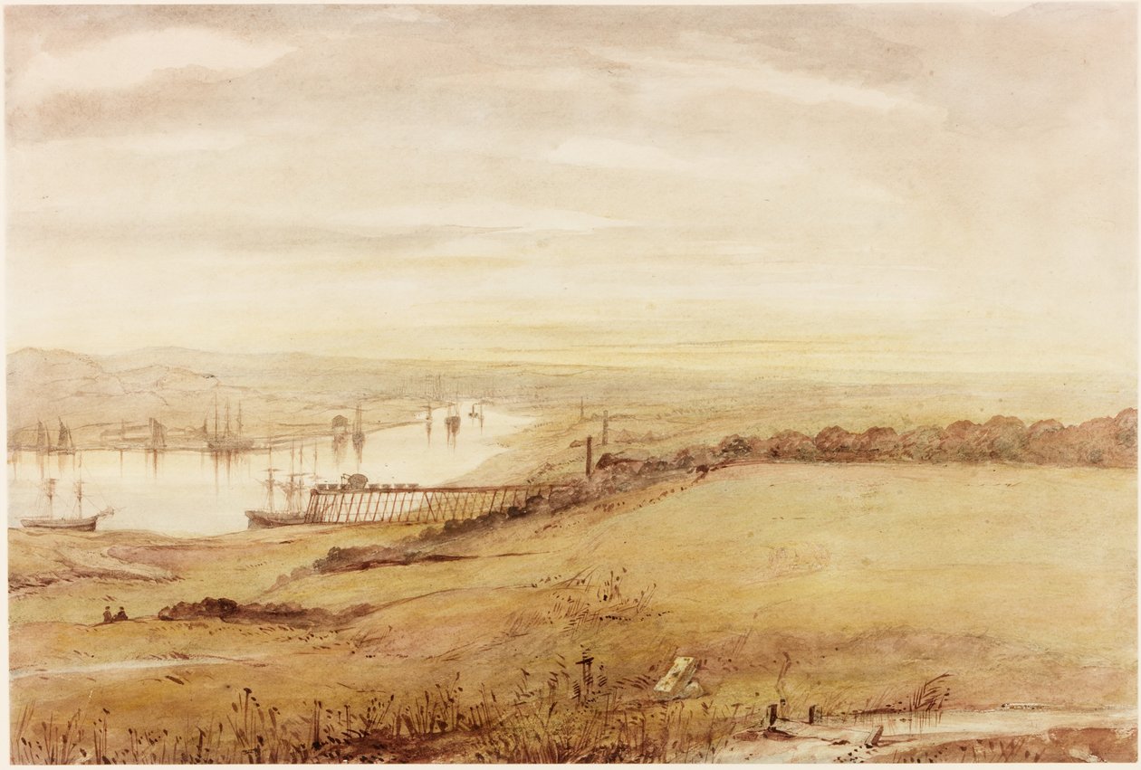 Wallsend (akwarela, ołówek i wc na papierze) autorstwa Charles Richardson