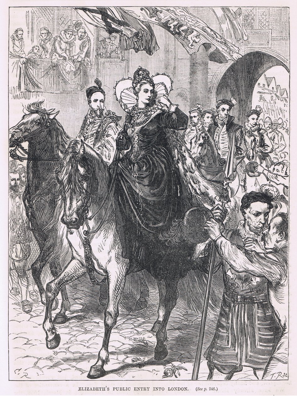 Publiczne wejście Elżbiety do Londynu 1559 autorstwa Charles Ricketts