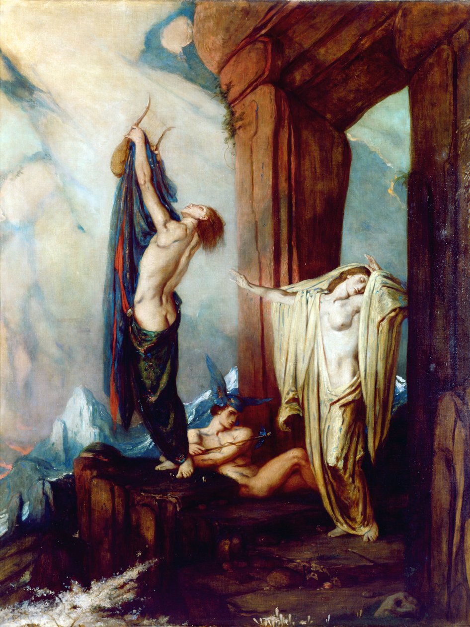 Orfeusz i Eurydyka, ok. 1922 autorstwa Charles Ricketts