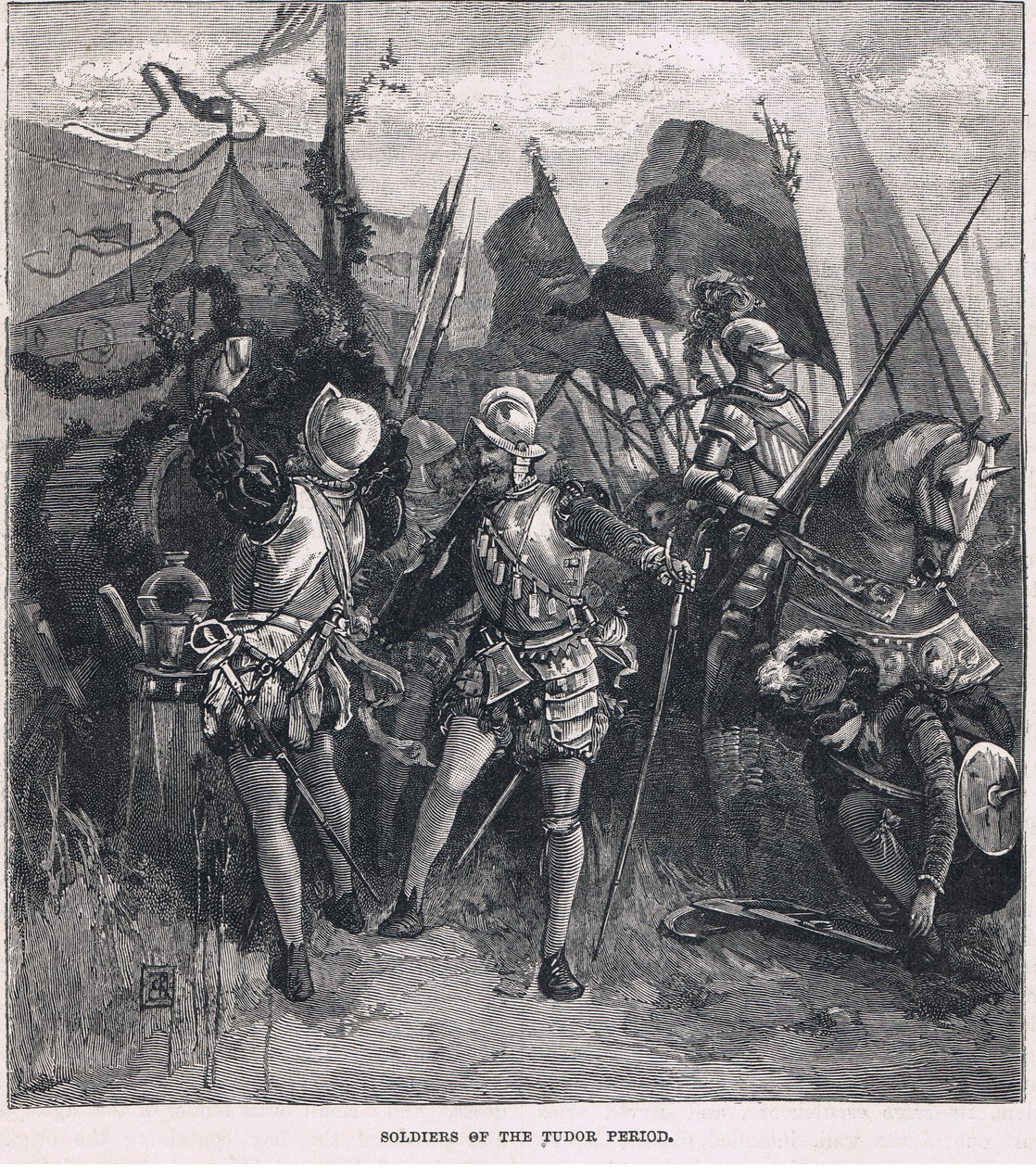 Żołnierze okresu Tudorów autorstwa Charles Ricketts
