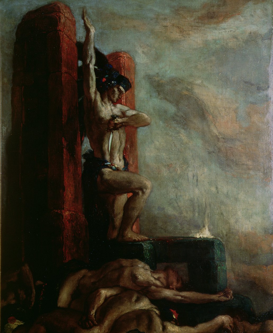 Śmierć Montezumy (1466-1520), ok. 1924 autorstwa Charles Ricketts