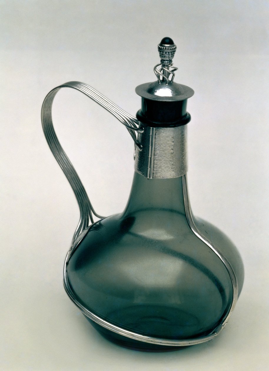 Karafka z uchwytem srebrnym, ok. 1904-5 autorstwa Charles Robert Ashbee