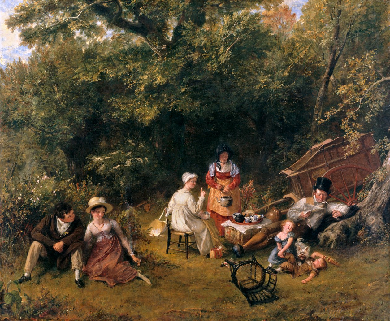 Londyńczycy Cyganie, 1820 autorstwa Charles Robert Leslie
