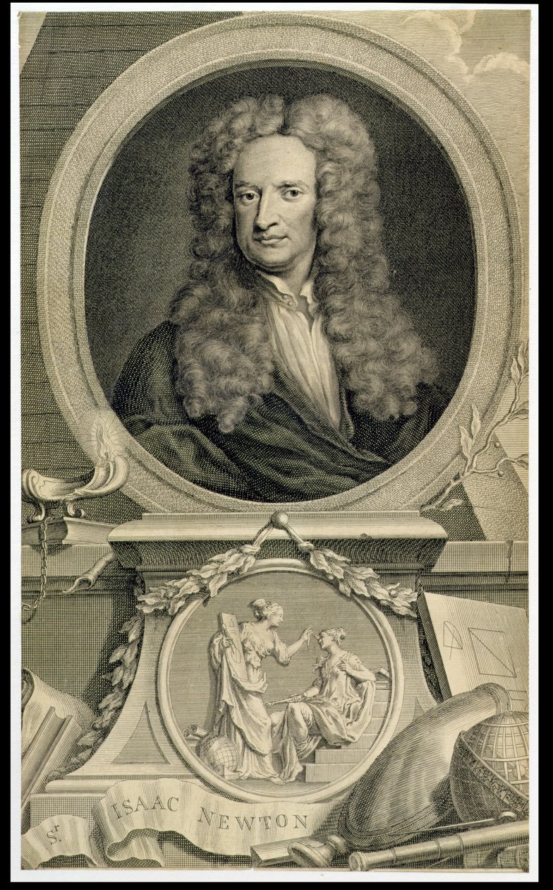 Sir Isaac Newton (1642-1727) (zob. również 36013) autorstwa Charles Robert Leslie