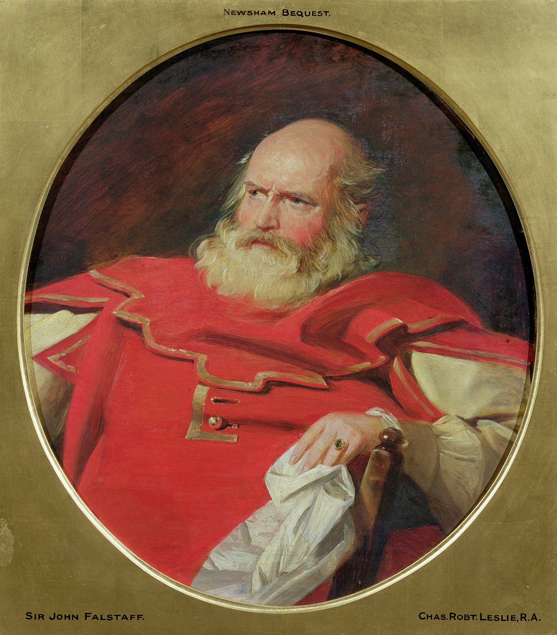 Sir John Falstaff, ok.1840 autorstwa Charles Robert Leslie
