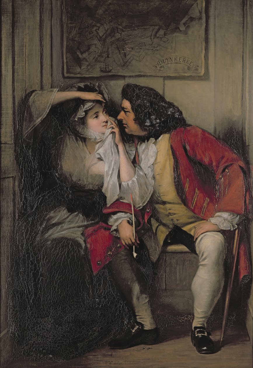 Wujek Toby i wdowa Wadman autorstwa Charles Robert Leslie