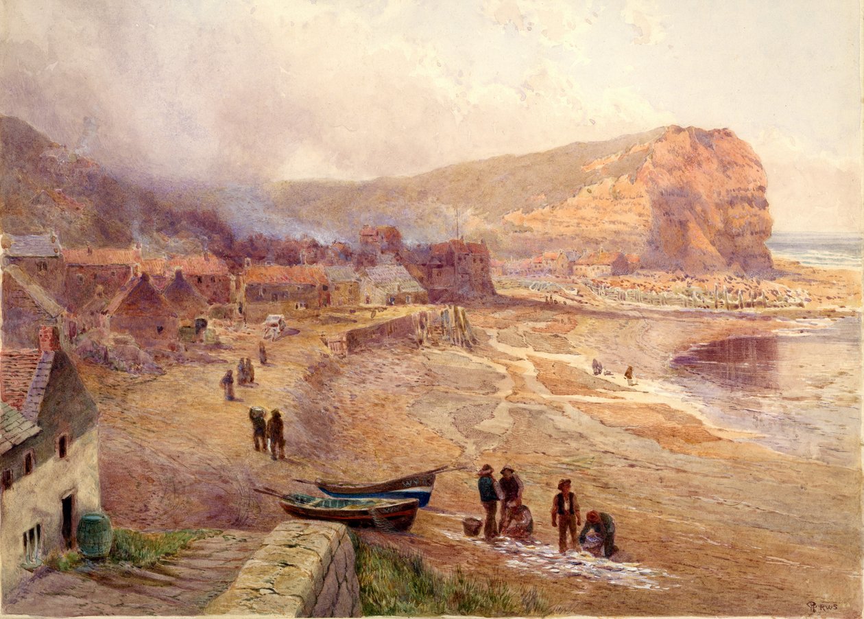 Staithy (akwarela na karcie) autorstwa Charles Robertson