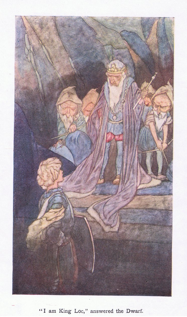 Jestem król Loc - odpowiedział karzeł autorstwa Charles Robinson