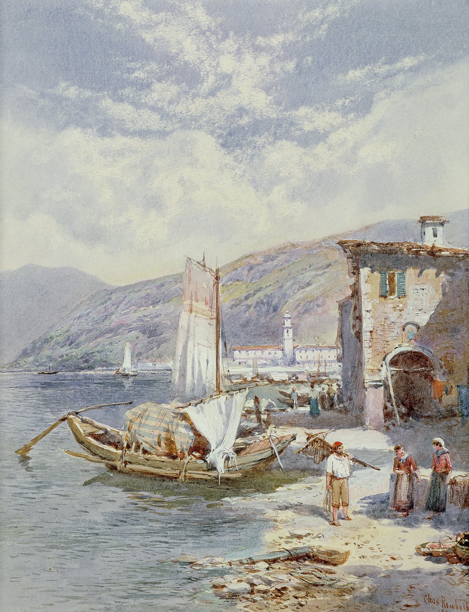 Jezioro Como autorstwa Thomas Charles Leeson Rowbotham