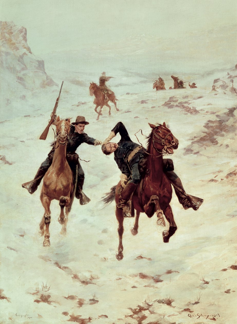 The Despatch Riders, 1900 autorstwa Charles Schreyvogel
