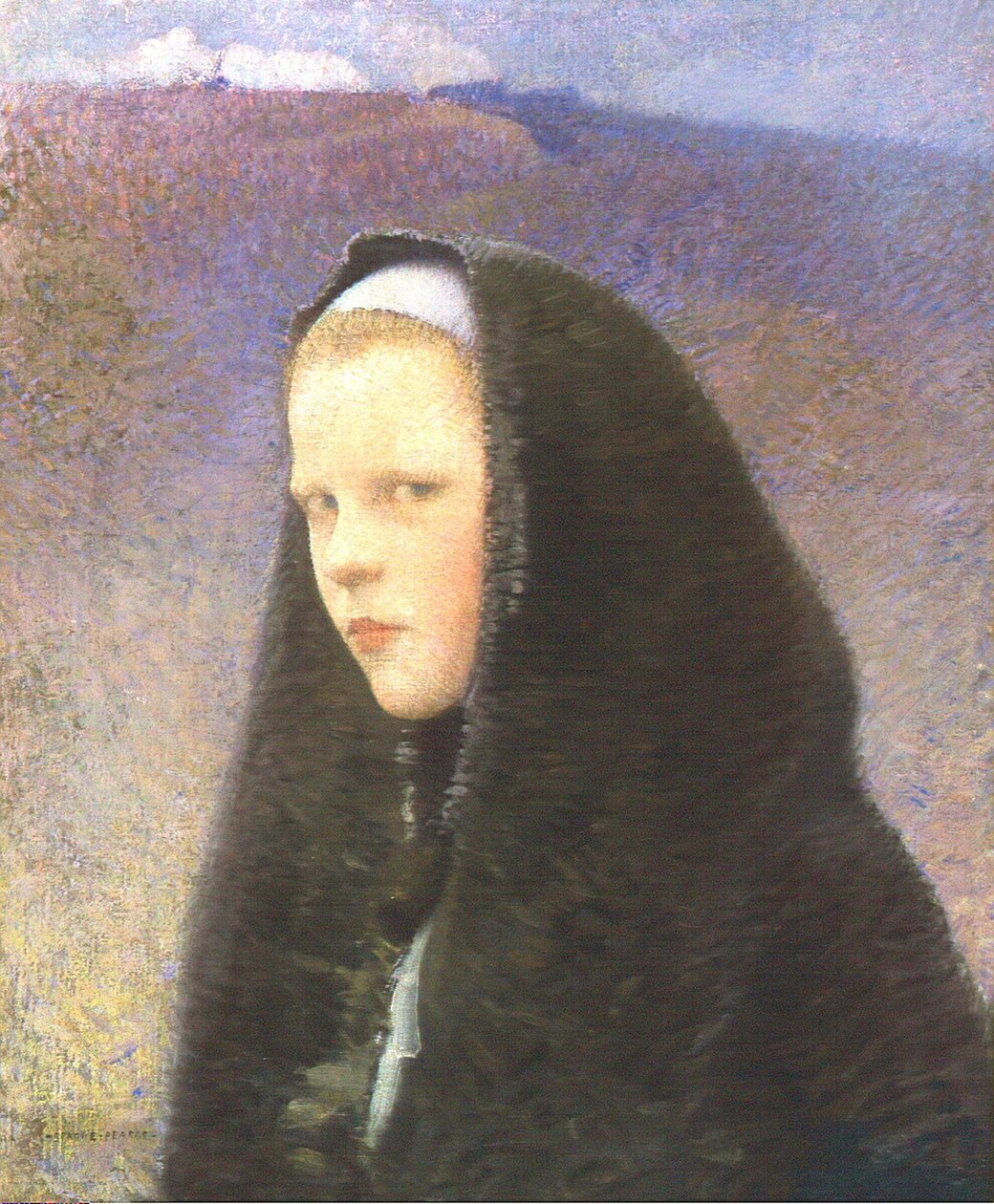 Młoda Bretania Girln autorstwa Charles Sprague Pearce