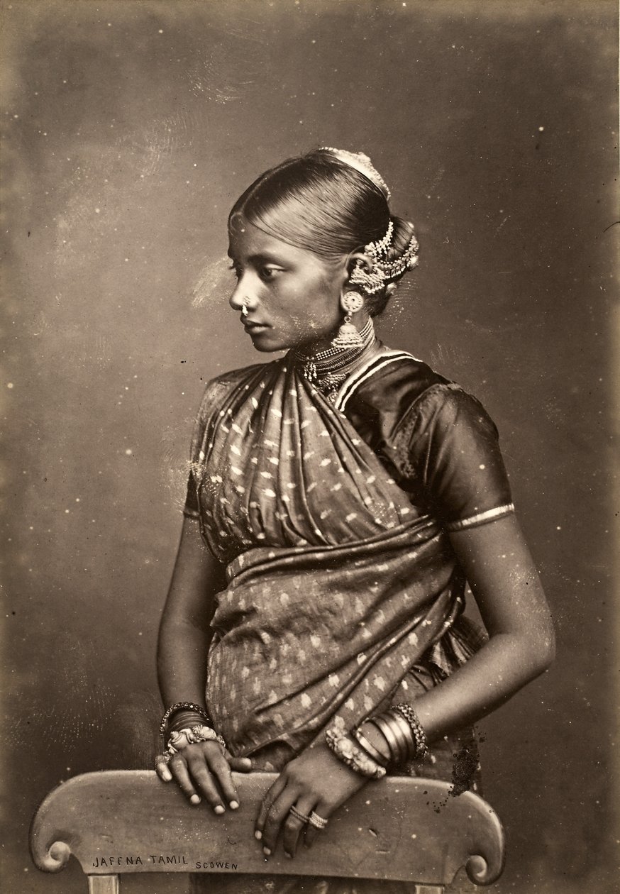 Jaffna Tamil, ok. 1870-90 (druk albumowy) autorstwa Charles T Scowen and Co