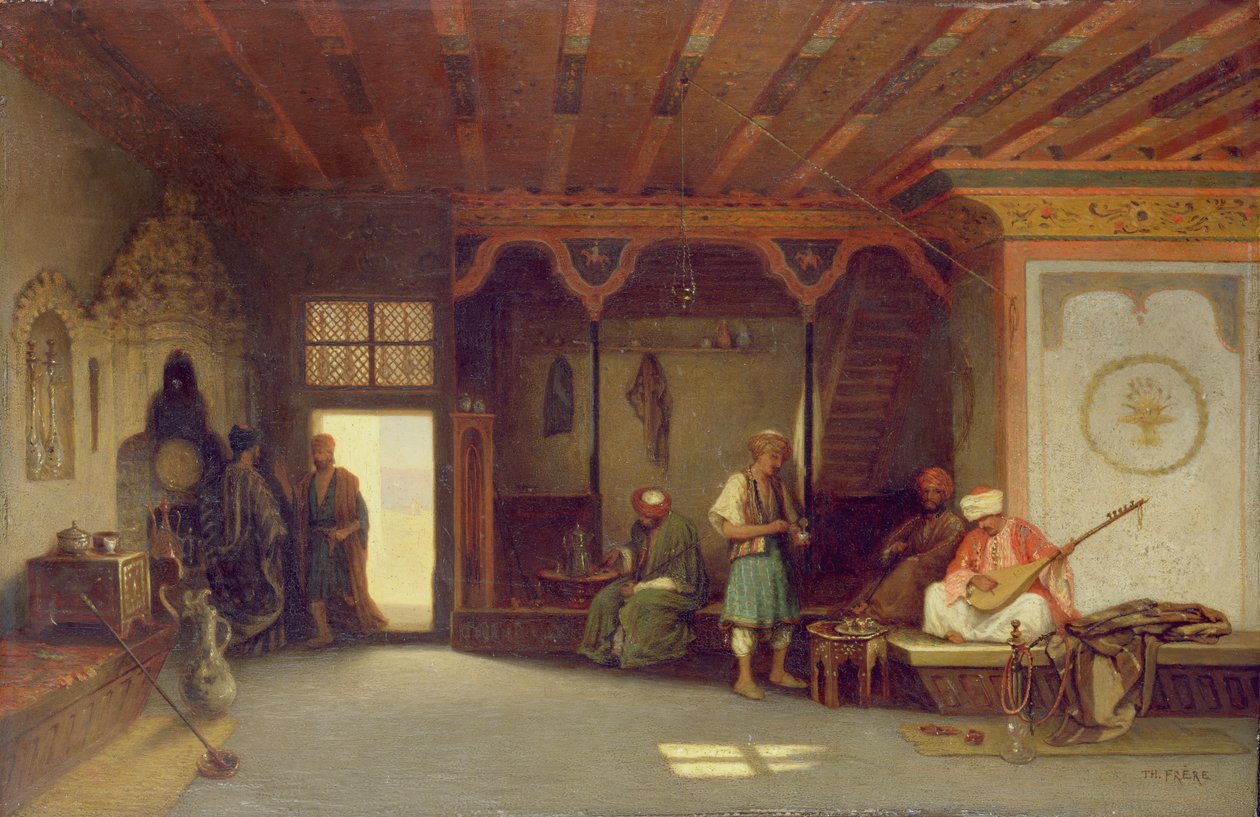 Wnętrze Orientalnej Kawiarni autorstwa Charles Theodore Frere
