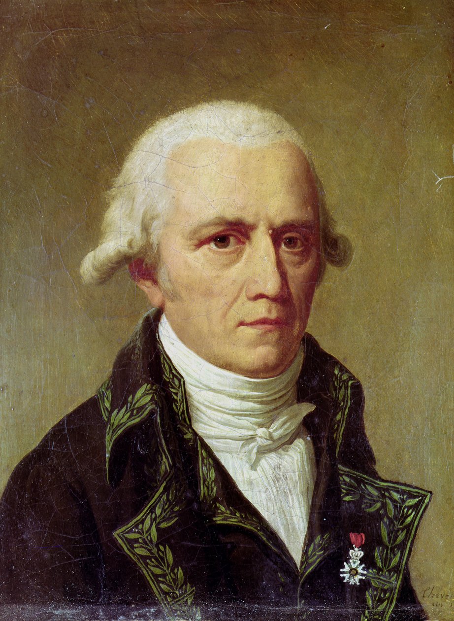 Portret Jeana-Baptiste de Moneta (1744-1829) Kawalera de Lamarck, 1802-03 autorstwa Charles Thevenin
