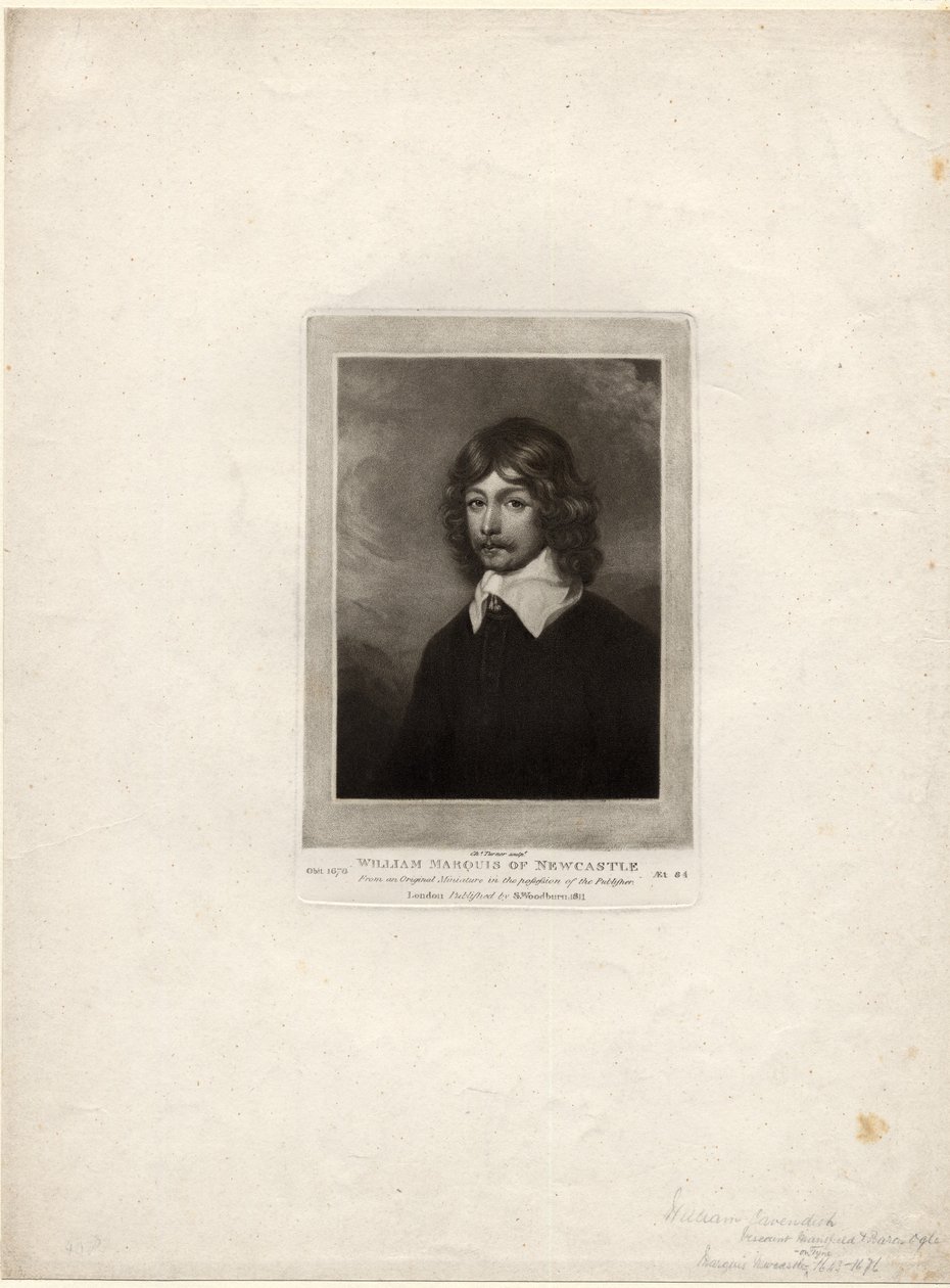 William Cavendish autorstwa Charles Yardley Turner