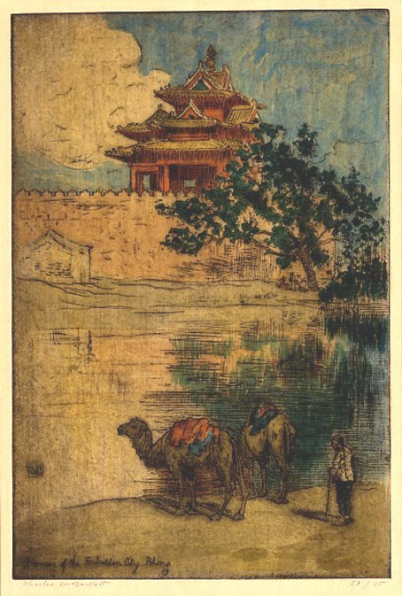 Zakątek Zakazanego Miasta. Pekin autorstwa Charles William Bartlett