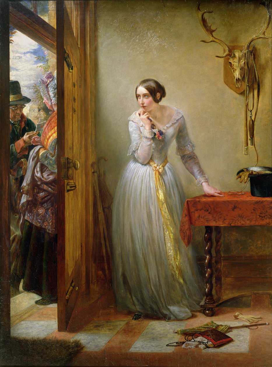 Kołatanie serca, 1844 autorstwa Charles West Cope
