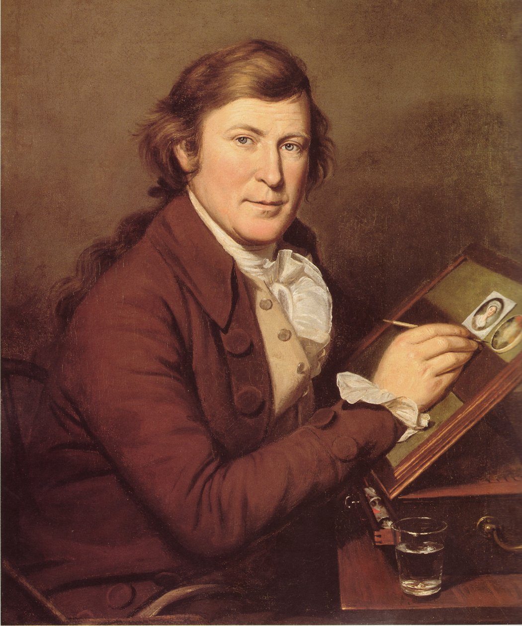James oprócz malowania miniatury autorstwa Charles Willson Peale