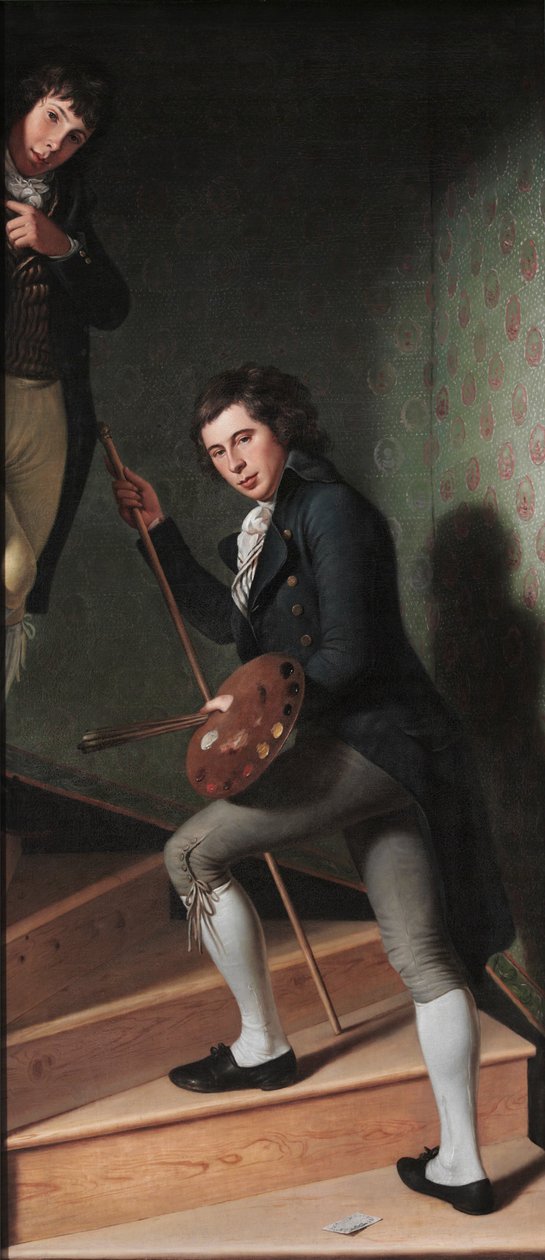Grupa Schody (Portret Raphaelle Peale i Tycjana Ramsay Peale) autorstwa Charles Willson Peale