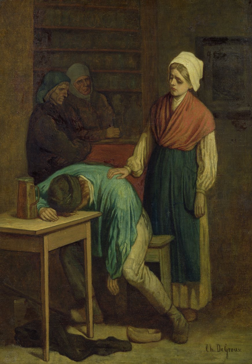 Pijak autorstwa Charles de Groux