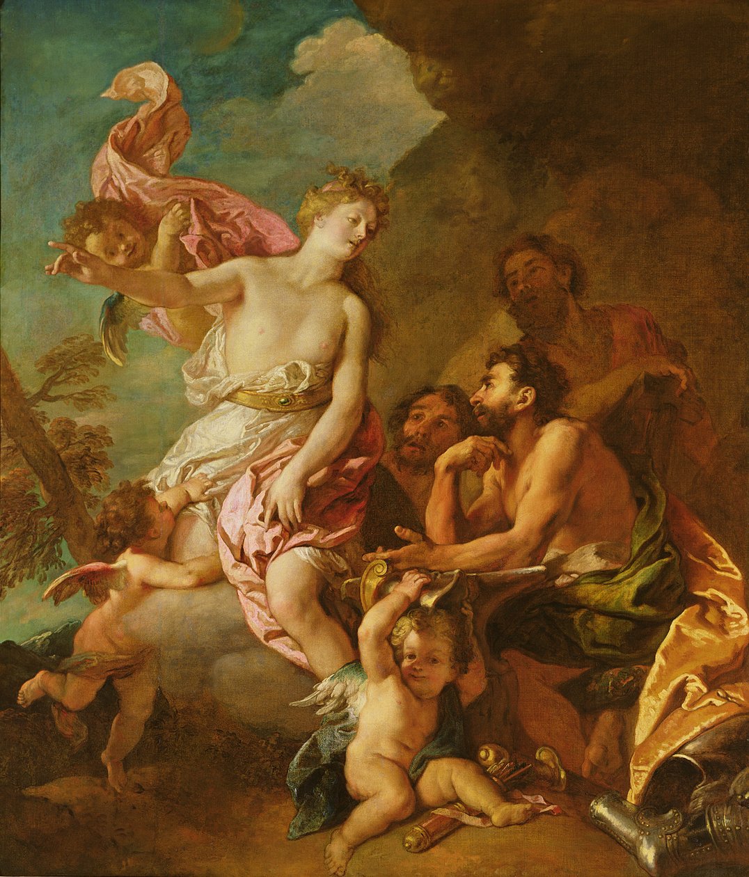 Wenus prosi o broń Vulcan dla Eneasza autorstwa Charles de la Fosse