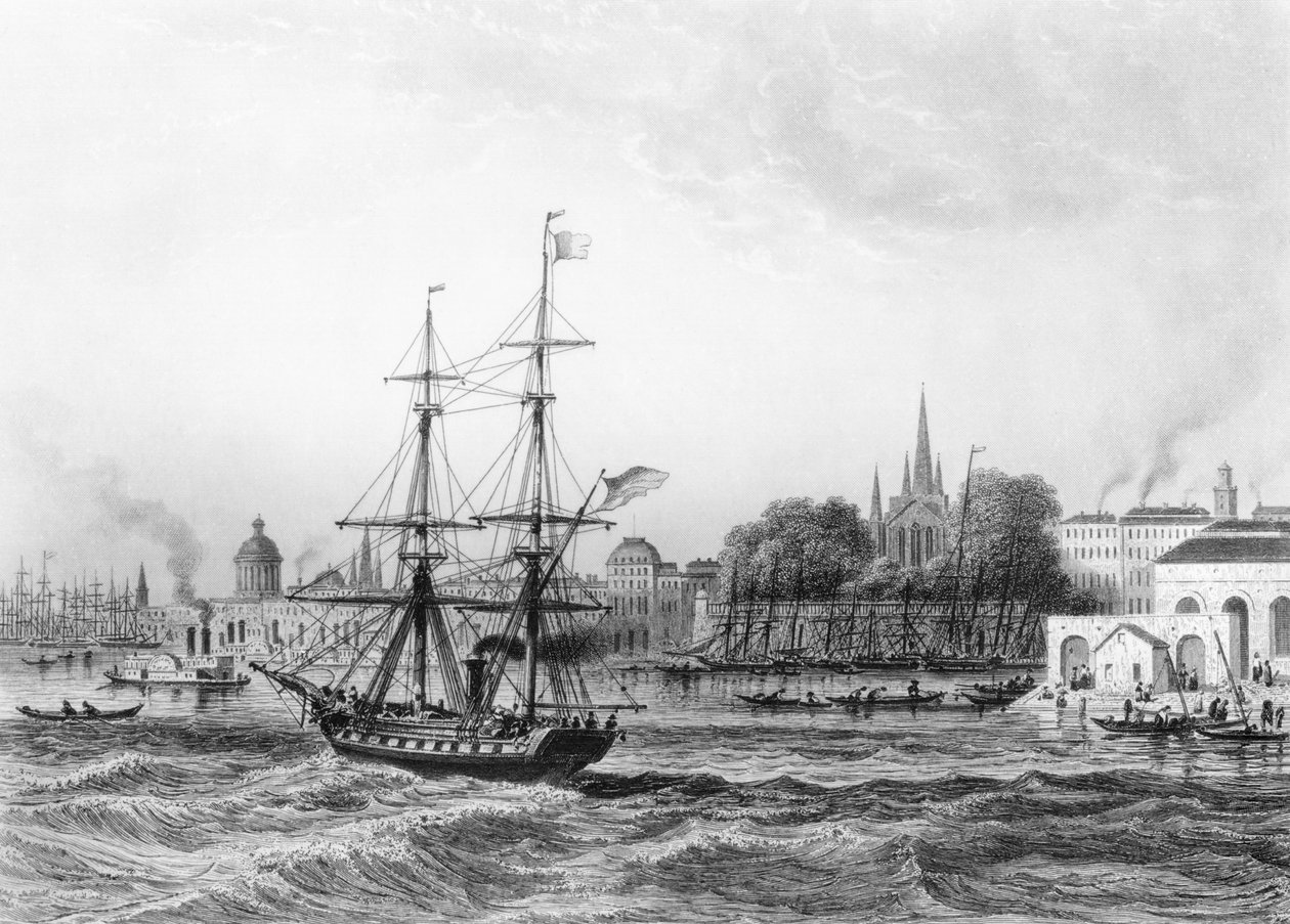 Port w Nowym Orleanie autorstwa Charles de Lalaisse