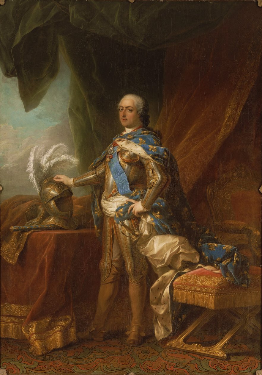 Ludwik XV w zbroi autorstwa Charles André van Loo