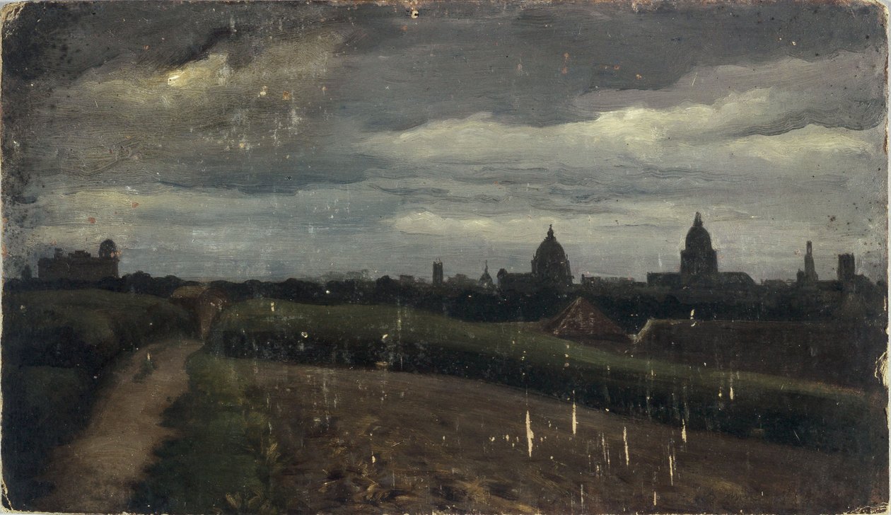 Widok ogólny Paryża z Gobelinów autorstwa Charles Emile Cuisin