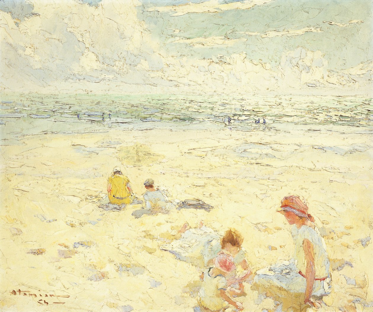 Plaża; La Plage autorstwa Charles Garabed Atamian