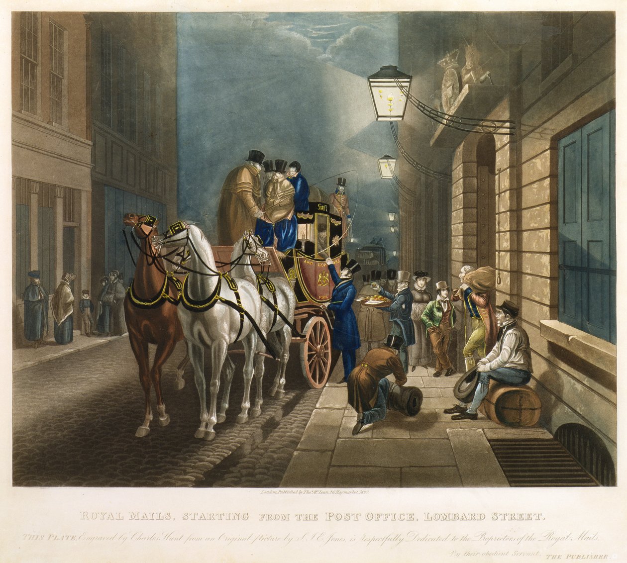 Royal Mails zaczynając od poczty, Lombard Street autorstwa Charles Hunt