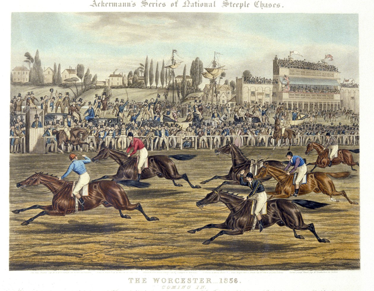 The Worcester: Coming In, grawerowane przez Charlesa Hunta (kolor lito) autorstwa Charles Hunt