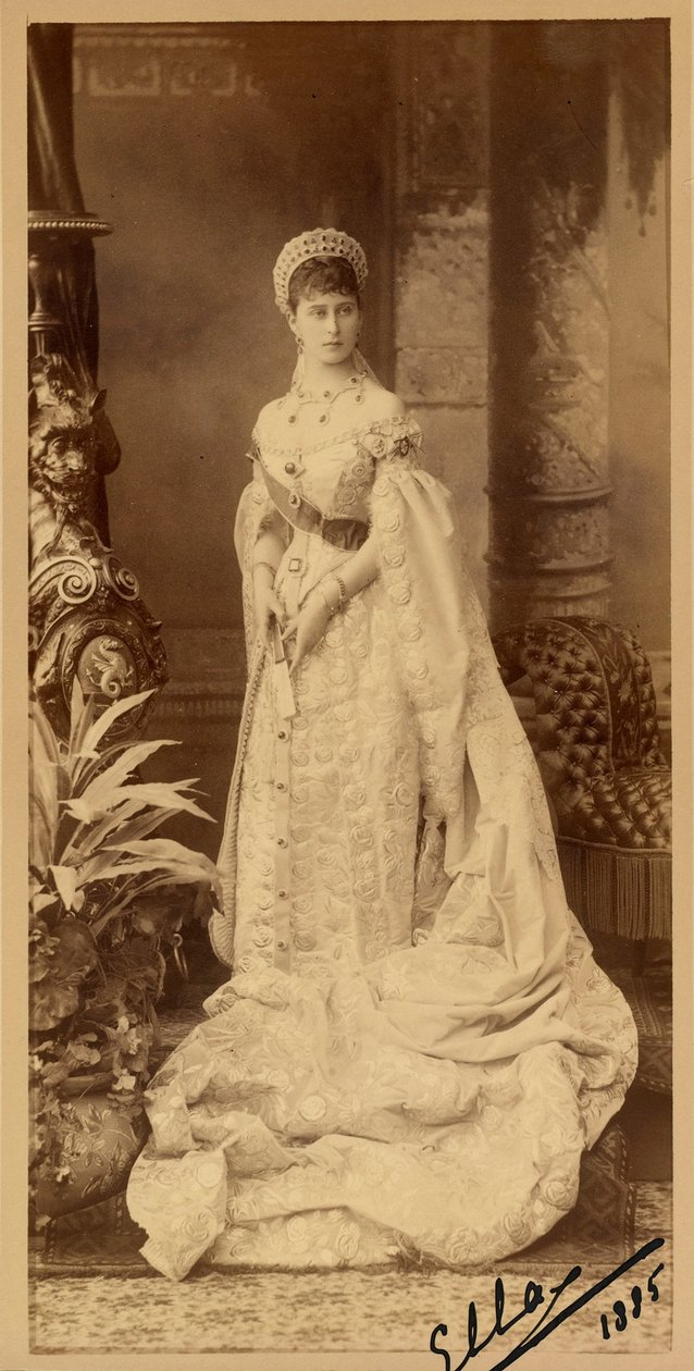 Elisabeth Fiodorovna de Russie (Elisabeth de Hesse Darmstadt) (1864-1918) - Portret wielkiej księżnej Elizavety Fiodorovny (1864-1918), księżniczki Elżbiety Heskiej i nad Renem, autorstwa Bergamasco, Karola (Karla) (1830-1896). Fotografia żelatynowa srebrn autorstwa Charles Bergamasco